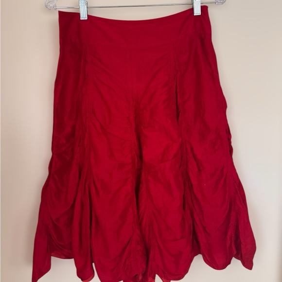 Vibrant Jill Anderson Red Parachute Skirt - Picture 2 of 2